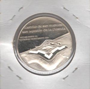 Tricentennial of the Inception of Castillo de San Marcos Medal, 1972