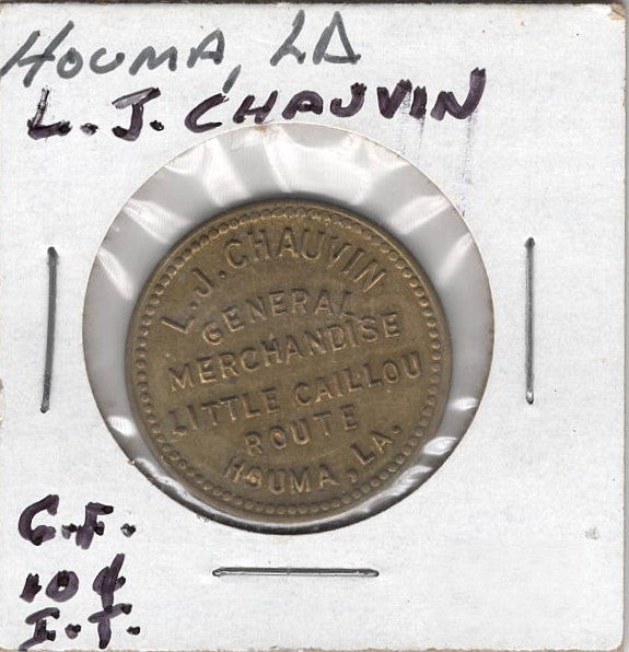 Houma, LA, L.J. Chauvin, 10¢