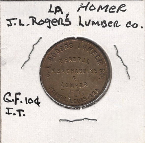 Homer, LA, J. L. Rogers Lumber Co., 10¢