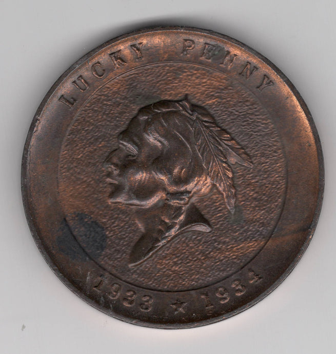 Century of Progress Chicago Lucky Penny Medal, 1933-1934