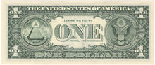 Fancy Serial Number, Radar $1 U.S., 1999, FR. 1925-L