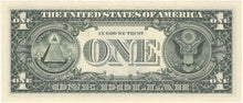 Fancy Serial Number, Radar $1 U.S., 1999, FR. 1924-E