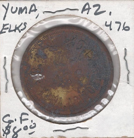 Yuma, AZ, Elks 476, $8