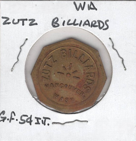 Vancouver, WA, Zutz Billiards, 5¢