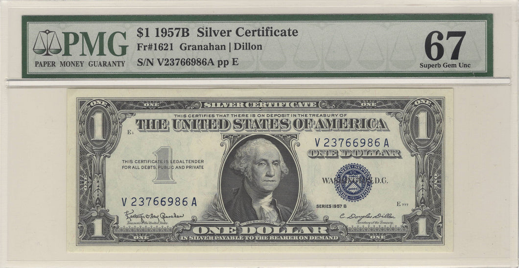 Silver Certificate $1 U.S., 1957, 1957A, 1957B, FR. 1619, Set of 3