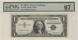 Silver Certificate $1 U.S., 1957, 1957A, 1957B, FR. 1619, Set of 3