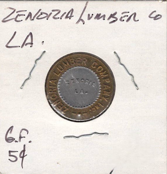 Zenoria, LA, Zenoria Lumber Co., 5¢