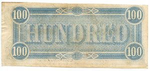 Confederate States of America $100, February 17, 1864