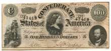 Confederate States of America $100, February 17, 1864
