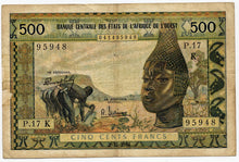 West African States 500 Francs, 1964, P. 102A-D