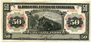 Mexico 50 Pesos, 1913, P. S135 Ad Note