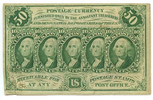 50 Cents, U.S. Postage Currency, 5th Issue, 1874/76, FR. 1312