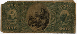 Pennsylvania-Titusville, The Second National Bank of Titusville $1, 1865 Original