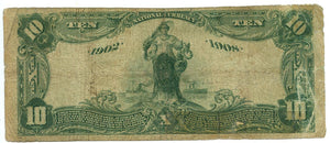 Massachusetts-Gloucester, The Cape Ann National Bank of Gloucester $10, 1902 DB