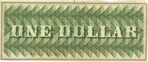 Washington, D.C., The Bullion Bank $1, July 4, 1862