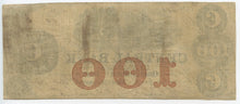 Alabama-Montgomery, $100, Oct 1 ,1857. The Central Bank of Alabama