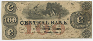 Alabama-Montgomery, $100, Oct 1 ,1857. The Central Bank of Alabama