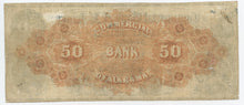 Alabama-Selma, Commercial Bank of Alabama $50, Nov. 1, 1856