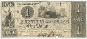 Texas-Austin, The Republic of Texas $1, May 1, 1841