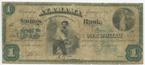 Alabama-Montgomery, The Alabama Savings Bank of Montgomery $1.00, Jan 1873