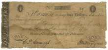Delaware-Dover, Farmers Bank $1, March 3, 1823