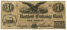 Indiana-Hartford, Hartford Exchange Bank $1, September 1, 1858