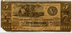 Michigan-Barry, The Farmers Bank of Sandstone $5, June 8, 1838