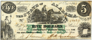 Alabama-Montgomery, The State of, 1864 $5.00