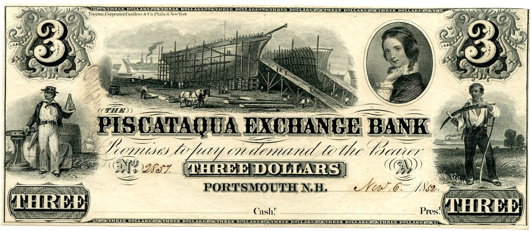 New Hampshire-Portsmouth, The Piscataqua Exchange Bank, November 6, 1852