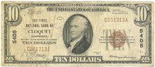 Minnesota-Cloquet, The First National Bank of Cloquet $10, 1929