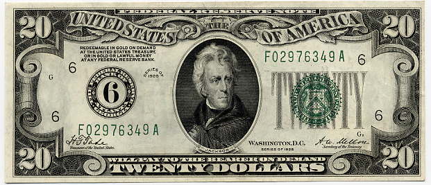 Federal Reserve Note $20, 1928, Atlanta FR. 2050-F