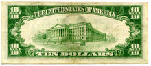 Federal Reserve Note $10 U.S., 1928-C, New York District