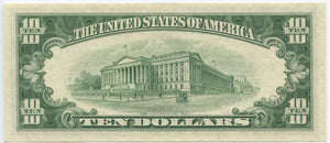 Silver Certificate $10 U.S., 1953B, FR. 1708