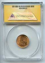 United States Error 1956 D/D 1 Cent, Anacs MS66 Red